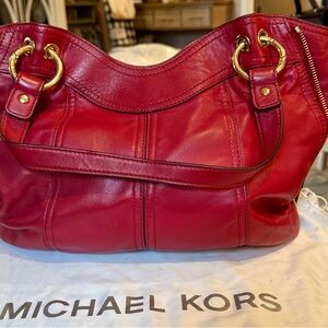 Michael Kors Cherry Red Shoulder Bag